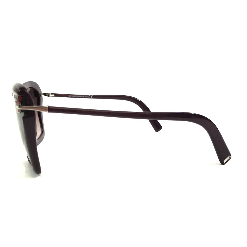 Tom Ford Sunglasses Leah TF849 83T Shiny Purple Frames w/ Purple Gradient Lenses